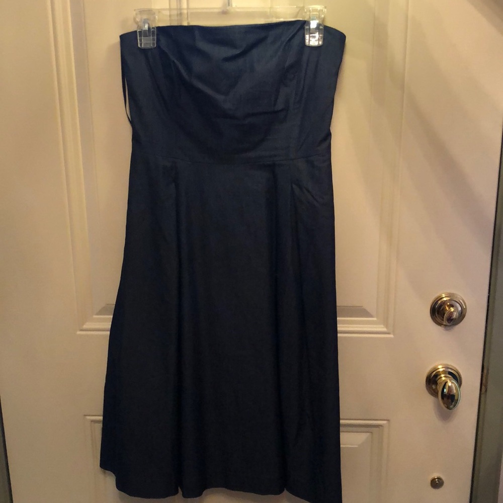Strapless denim dress.  Like new